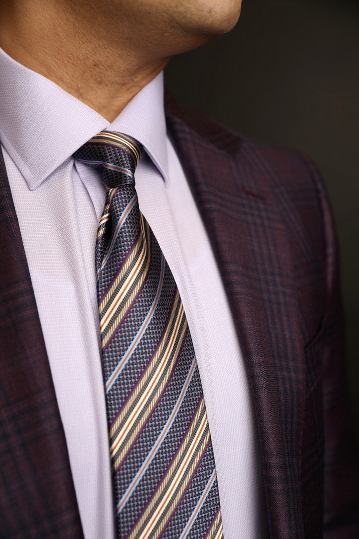 MaxDavoli Burgundy Plaid