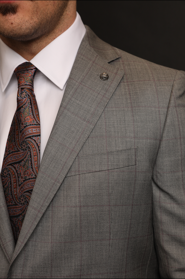 Jack Victor Grey Plaid Espirit CT