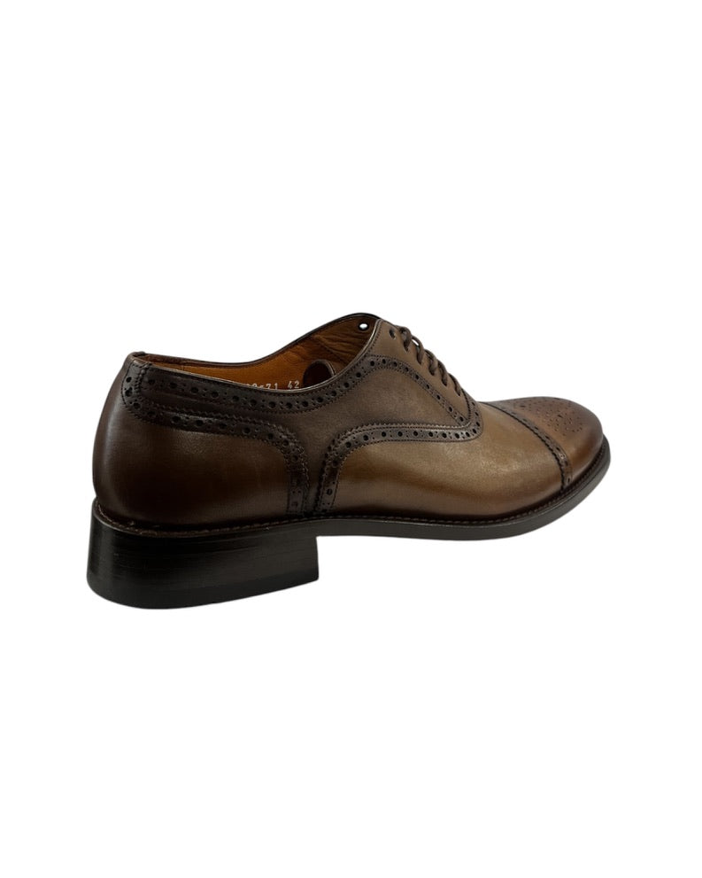 Dark Brown Derby Dress Shoe