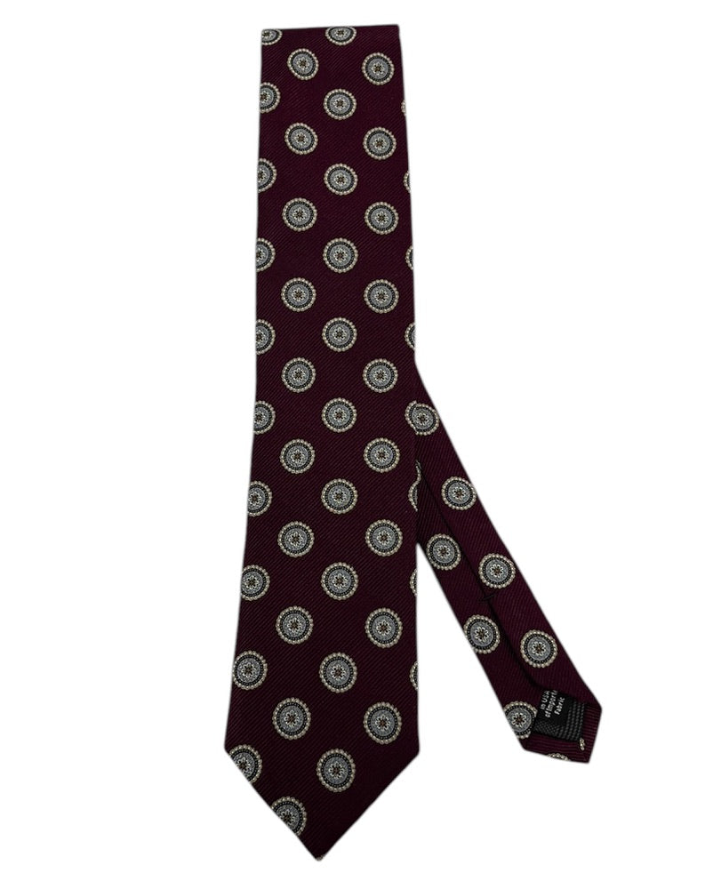 Burgundy Patterned Tie