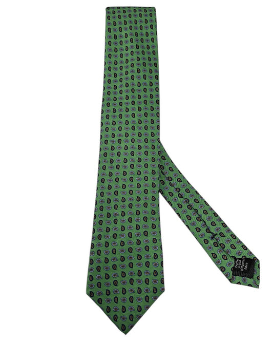 Green Patterned Tie