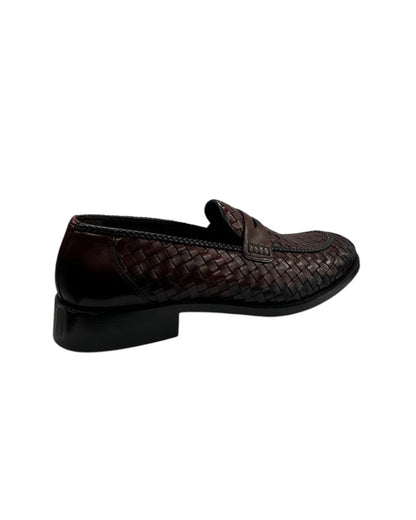 Woven leather Penny Loafer