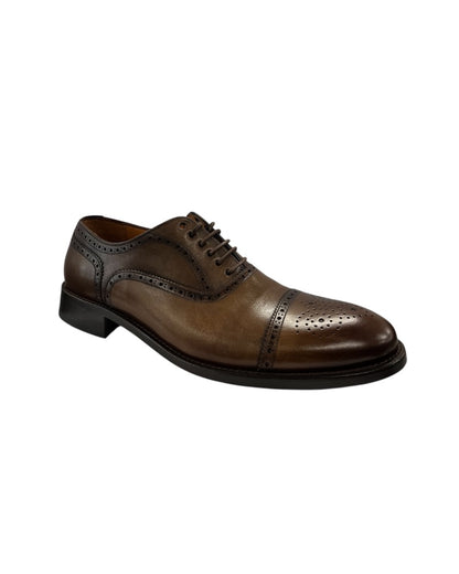 Dark Brown Derby Dress Shoe