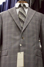 Load image into Gallery viewer, Jack Victor 304 Napoli CT - Grey with Blue Plaid
